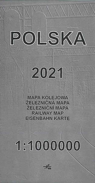 Polska 2021 Railway Map (Clearance)