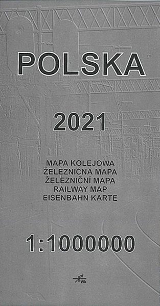 Polska 2021 Railway Map (Eurosprinter)