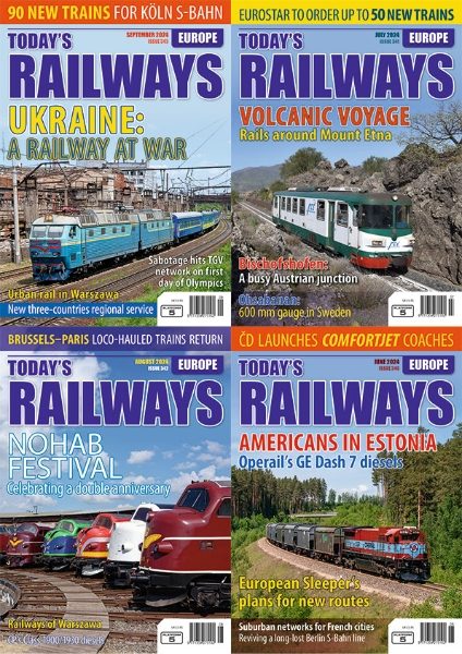 Today's Railways Europe 12-issue DIGITAL Subscription for Tablet, Laptop, PC and Smartphone